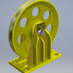 3D модель канатного блока
