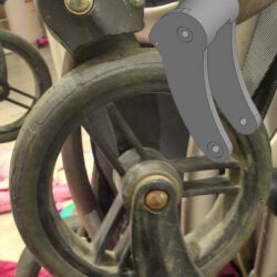 Вилка переднего колеса детской коляски для двойни FD Design Zoom