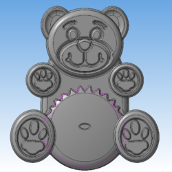 Медведь (мастер-модель для изготовления формы для отливки мыла)