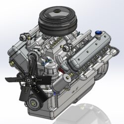3D Модель двигатель ЯМЗ-238