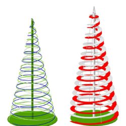 Варианты декоративной новогодней елки