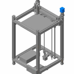 3D принтер кинематика core XY рабочая область 285х285х360