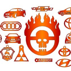 Брелки с логотипами авто