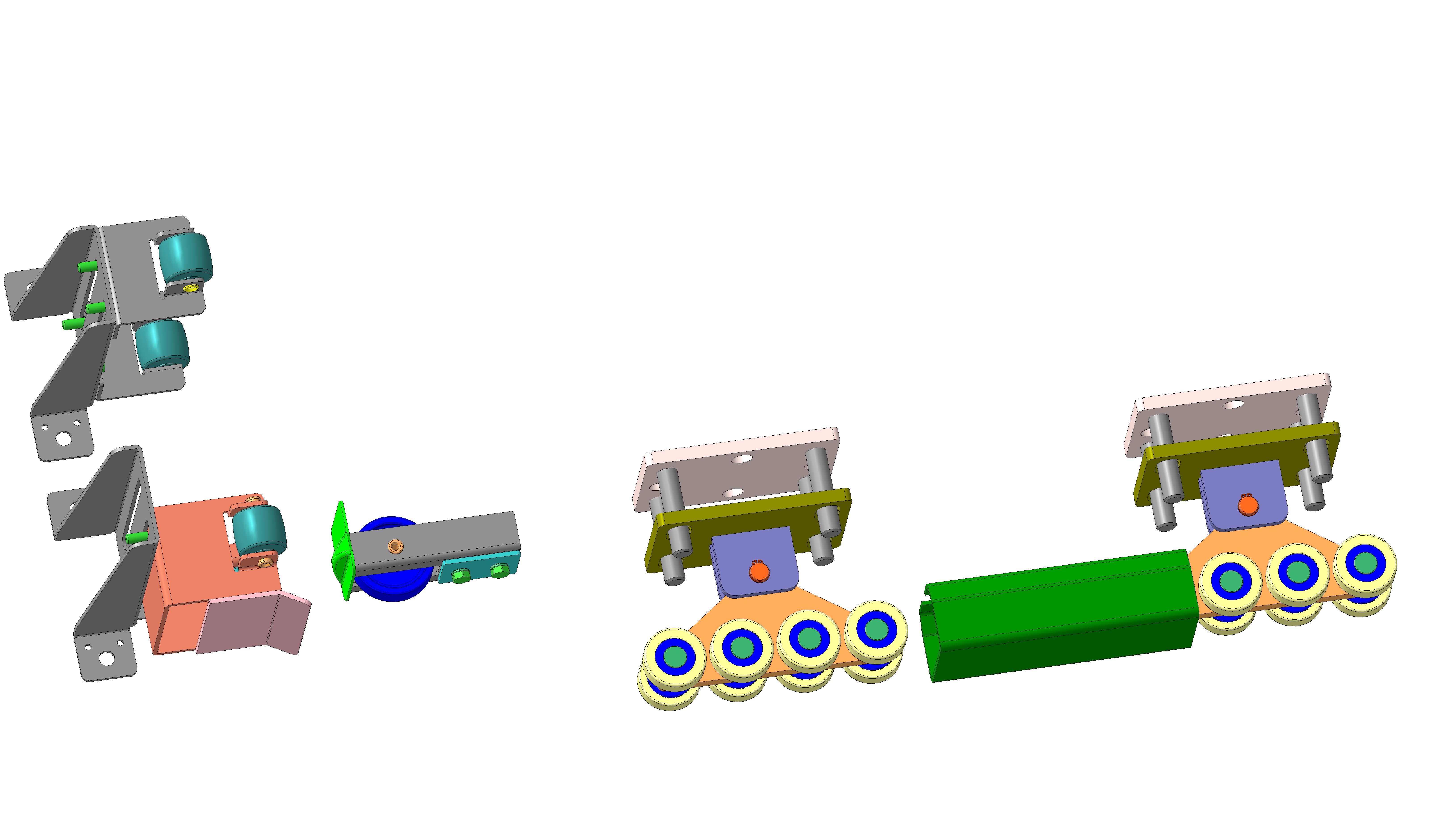 Механизм откатных ворот - Чертежи, 3D Модели, Проекты, Металлоконструкции