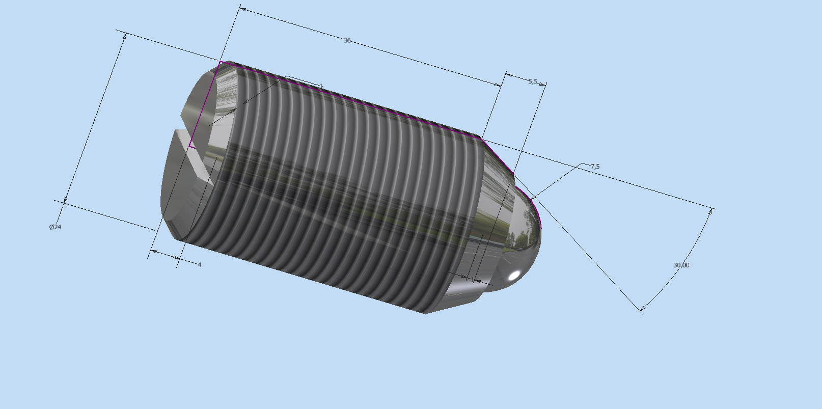 Фиксатор шариковый для диаметров резьбы 10,12,16,20,24 мм - Чертежи, 3D ...