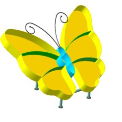 Клумба бабочка