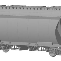 3D модель вагон-хоппер 19-7017-01