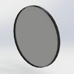 Круглое зеркало в металлической раме