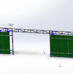 Откатные ворота со средней балкой: особенности конструкции - SvoiVorota