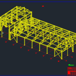 Комплект конструкторско-технологической документации на проект производственно-складского здания 24000*54000*11000 (металлоконструкции) с монорельсовой кран-балкой (без 3D модели))