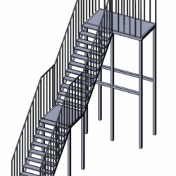 Лестница металлическая высота подъема 4 м