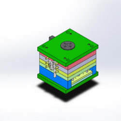 Пресс-форма для получения отливок заглушек в распределительное коробки при укладке проводки в зданиях.