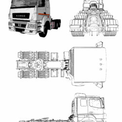 3D модель КАМАЗ-65206