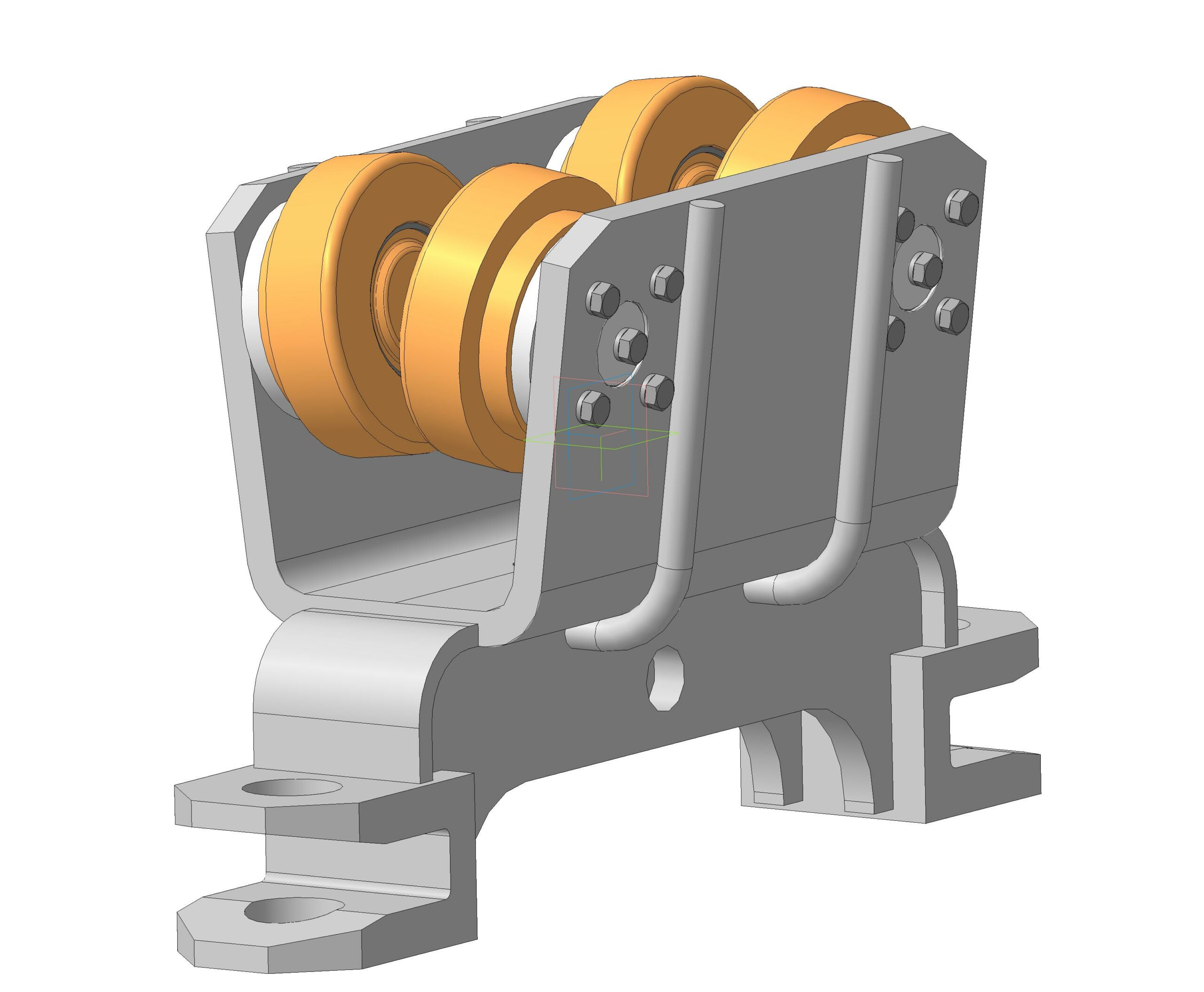 Ходовая тележка подвесной монорельсовой дороги - Чертежи, 3D Модели,  Проекты, Добывающая, горная промышленность