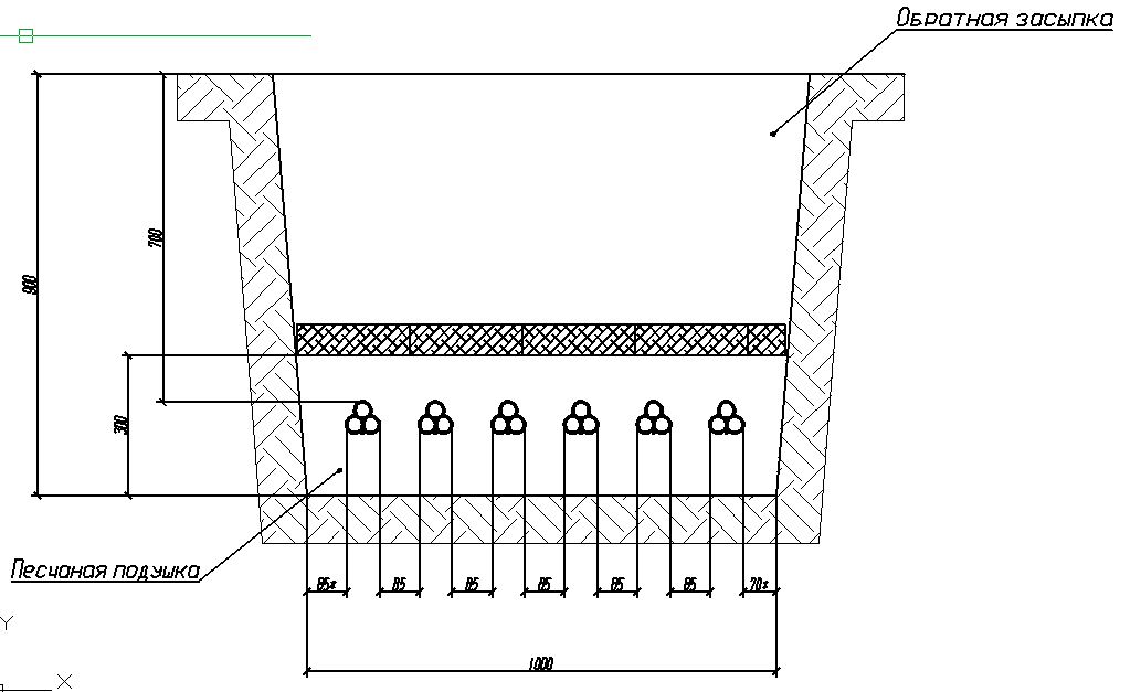 Траншея чертеж. Кабельная траншея чертеж. Траншея кабеля в автокаде чертеж. Прокладка кабелей в траншее пучком. Чертежи кабельный-блок.