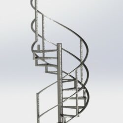 Винтовая лестница высотой 1860 мм