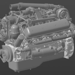 V-образный 8-цилиндровый дизельный двигатель ЯМЗ-7514.10