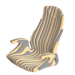 Кресло дизайнерское из фанеры