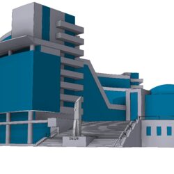 3D Модель здание Ельцин-центра