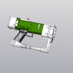 Корпус для страйкбольного пистолета глок 17/18 в виде лазерного пистолета АЕП7 из игры фолаут 3