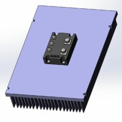 Силовой тиристорно-диодный модуль с профилем АВ9025 и модулем МО23-250-12