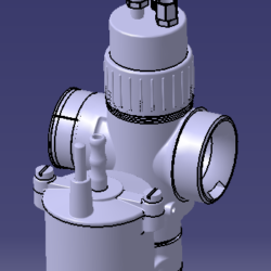 3D сборка модели карбюратора МЗ ЕС 175-1