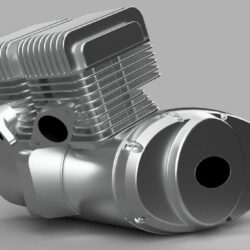 3D модель двигателя мотоцикла ИЖ Юпитер - 5
