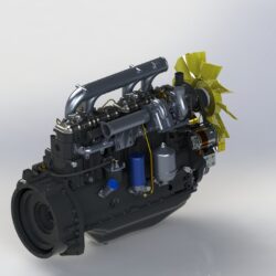 3D модель двигателя ММЗ-260