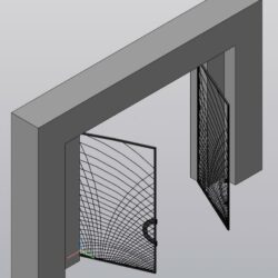 Ворота декоративная в сб 3D