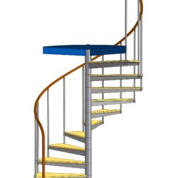 Параметрическая модель винтовой лестницы