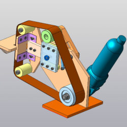 Гриндер с 4-я роликами 3D-модель