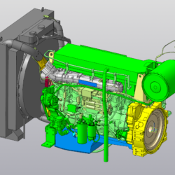 Двигатель Volvo TAD1342VE 3D Модель