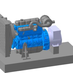 Двигатель BD 56.0 E с генератором Sincro