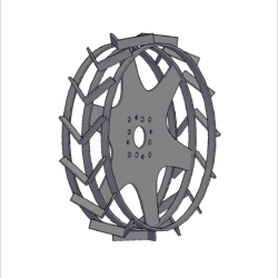 Металлическое колесо для тяжелого мотоблока D40