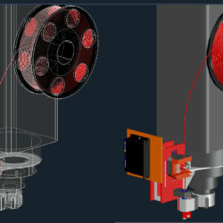 Сборка приставки экструдера для 3D печати на робот KUKA