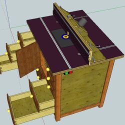 Стол для ручного фрезера 3D
