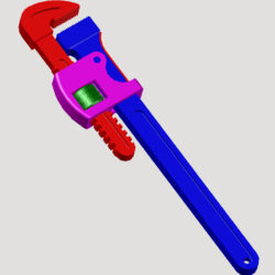 Ключ трубный прямой №1 (10-36 мм)