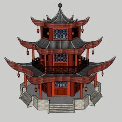 Пагода 3D Модель
