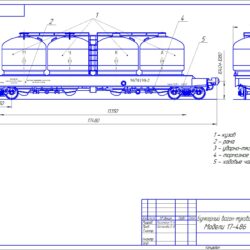 Бункерный вагон-муковоз модели 17-486