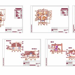Архитектурный проект одноквартирного жилого дома с мансардой