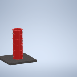 Опалубка для бетонирования радиусной колонны d=0,8 м, Н=3,0м