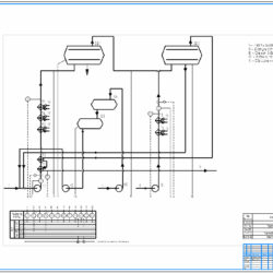 Проект установки  обессоливания и обезвоживания нефти (чертеж схема ЭЛОУ - 4)