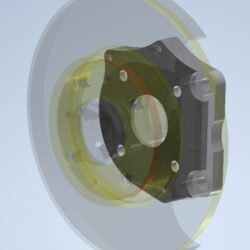 Планшайбы для установки задних дисковых тормозов ваз 2101-2107 (задние суппорта с ручником)