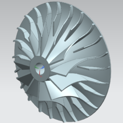 Сплиттерное колесо центробежного компрессора