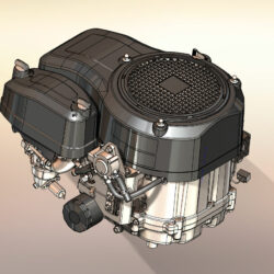 3D Модель двигателя Zongshen XP620 в SolidWorks