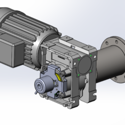 Схема установки инкрементального энкодера Autonics E40H12 для контроля положения вала
