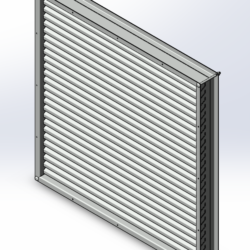 Вентиляционная решетка 800х800 для БМЗ
