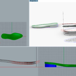 Построение 3D модели подошвы мужских туфлей