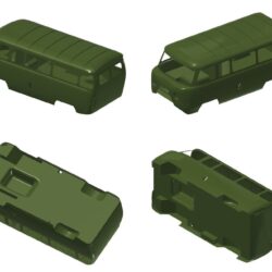 Модель кузова УАЗ-452 "Буханка" (габаритная) Масштаб 1:1