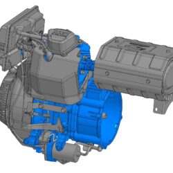 3D модель двигателя Zongshen FH440E-3